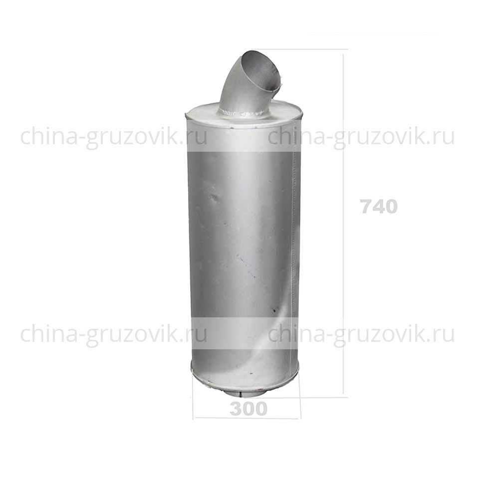Глушитель SHAANXI F2000 D=300 L=740 арт. DZ9100540009